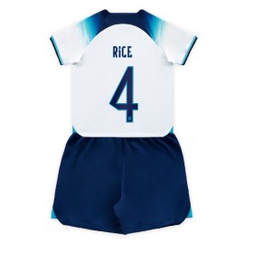 England Declan Rice #4 Hemmakläder Barn VM 2022 Kortärmad (+ Korta byxor)